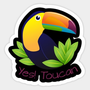 Yes! Toucan Sticker